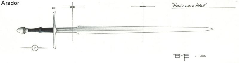 Arador's sword concept art